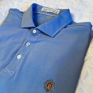 Holderness & Bourne Tailored Fit. SS Light Blue Jersey.Size XL